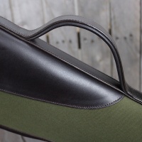 Canvas and Leather Shotgun Slip with Flap, Zip and Buckle thumbnail